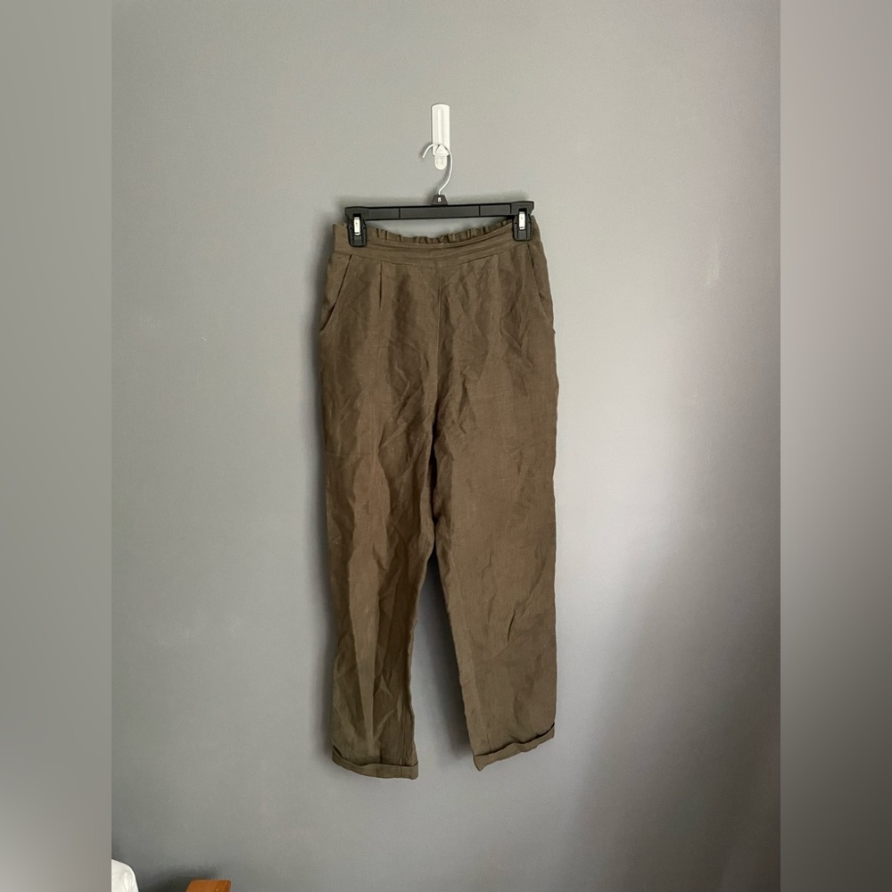 7115 by Szeki 100% Linen Pants Womens Size Small